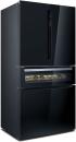 Siemens KF96RSBEA - iQ700, Kühl-Gefrierkombination mehrtürig, Glasfront, 183 x 90.5 cm, Schwarz